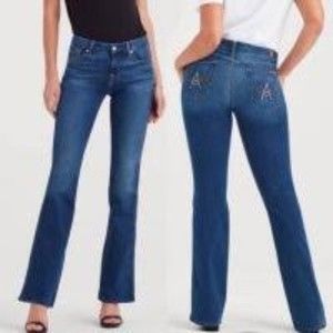 7 For All Mankind Women's 'A' Pocket Low Rise Bootcut Y2K Jeans Size 26